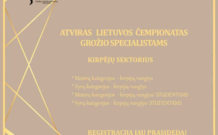  REGISTRACIJA KIRPĖJAMS – KAUNAS BEAUTY 2021