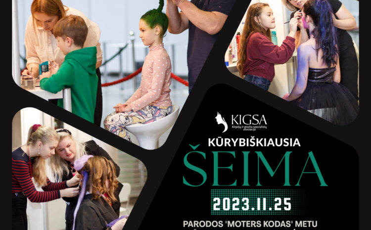  KLAIPĖDOJE VYKS KONKURSAS ŠEIMOMS – KŪRYBIŠKIAUSIA ŠEIMA (2023.11.25.)