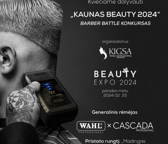  KIGSA „BARBER BATTLE 2024“ KONKURSAS – REGISTRACIJA (2024.02.01)